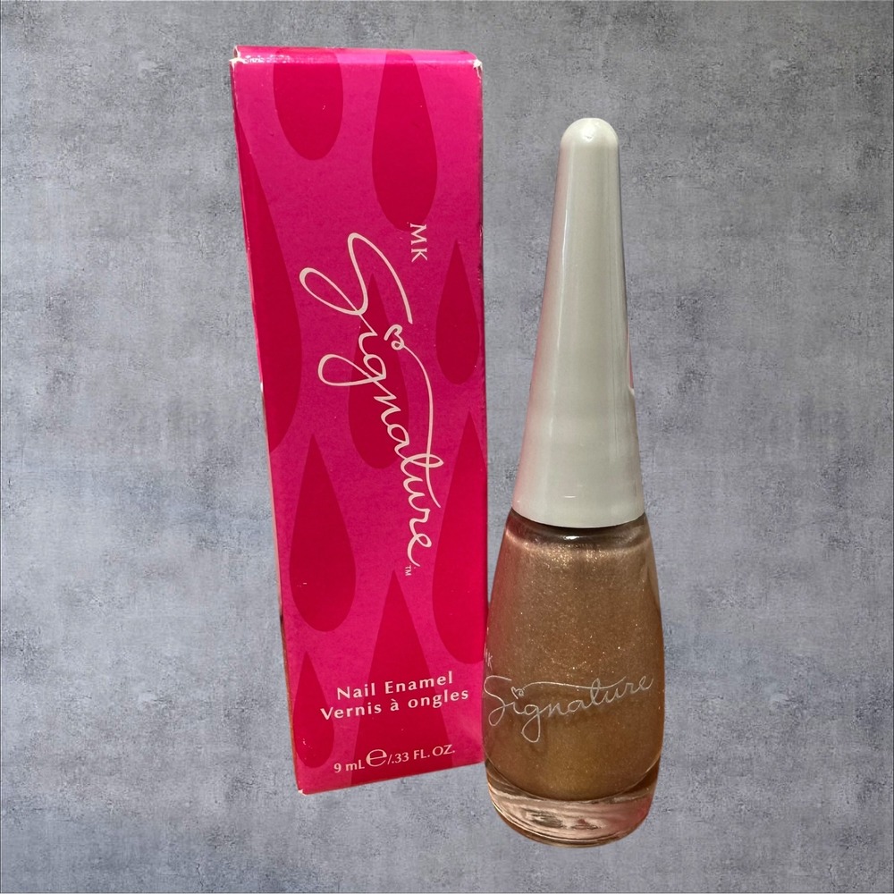 Mary Kay MK Signature Nail Enamel Satin Shimmer 857900 9mL .33oz NEW Bronze Box